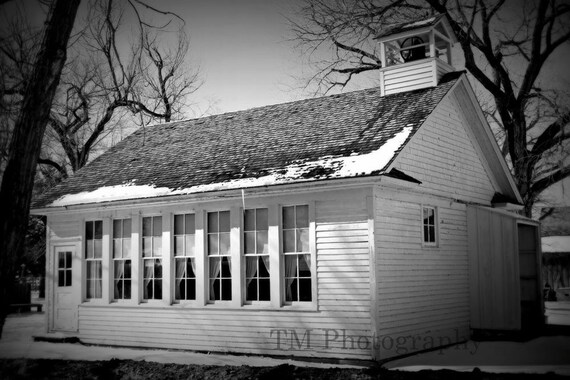 One Room Schoolhouse 1800 S Schoolhouse Black And White Black And White Old School 1800 S Schoolshouse Fine Art Photography