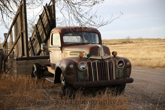 Old Truck Rusty Old Truck Old Ford Old Ford Truck Old Pick Up Ford In Keep Out Fine Art Photography