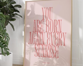 Motivational Quote Poster: Preppy Dorm Decor (Digital Download)