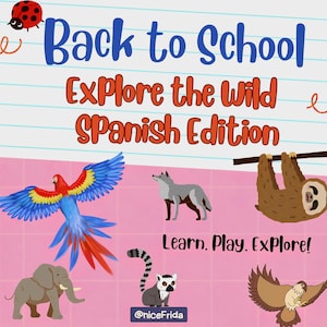 40 Spanish Animal Posters – Wild Animals, Birds, Insects | A4 Printable Educational Posters for Kids & Curious Adults