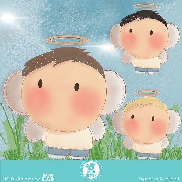 Little boy angel clipart, Angel Clipart, Boy Clipart