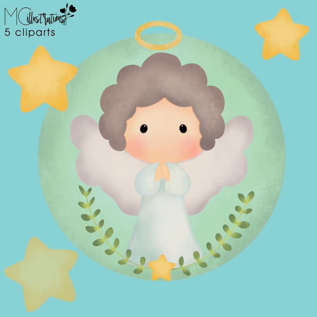 My Boy Angel Clipart Boy Clipart Angel Clipart COMMERCIAL Etsy