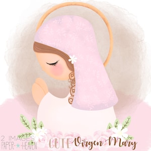 Virgen Mary Clipart, Clipart, Virgen Clipart, Cute Clipart, Virgen Maria Clipart, Girl Clipart