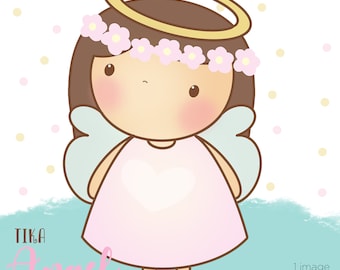 Lindo angel clipart, angel clipart, linda chica angel clipart