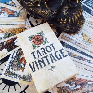 Tarocchi d'epoca Tarocchi classici Tarocchi classici scuri vintage Mazzo di tarocchi classici Guida alla divinazione