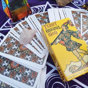 Tarocchi Original Dark Tarot Cards 1909 Tarocchi Gotici Vintage Dark Classic Tarot Deck Guida alla Predizione della Fortuna