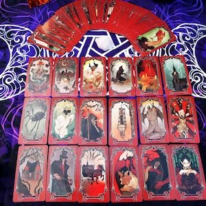 Carte dei Tarocchi HORROR Carte dei Tarocchi Gotici Mazzo di Tarocchi Vintage Dark Classic Guida alla Predizione del Cartomanzia