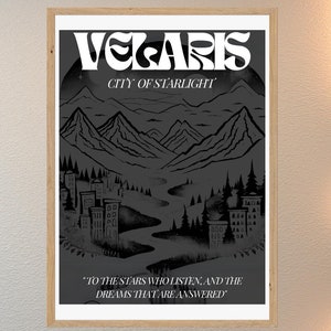 Velaris City of Starlight ACOTAR Digital Print, ACOTAR Merch, ACOTAR art, Court of Dreams, Affordable Fantasy Prints, Bookish art