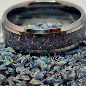 Opal and Amethyst Ring