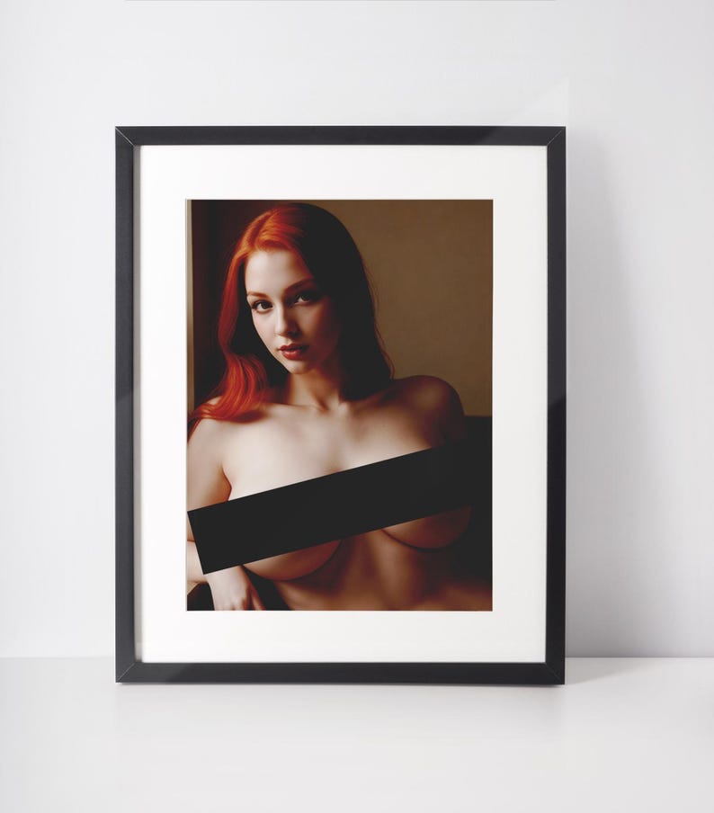 Sexy Topless Photo, Blonde Naked Women, Large Breasts, Pornographic