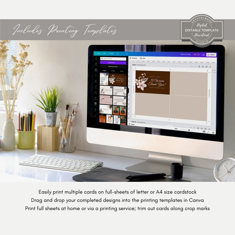 Real Estate Postcard Template, Printable Gold Key Realtor Postcard