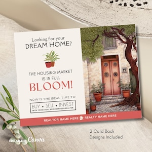 Summer Real Estate Postcard Template, Editable Realtor Photo Postcard, Printable Realtor June July Farming Pop By Mailer Post Card, Canva