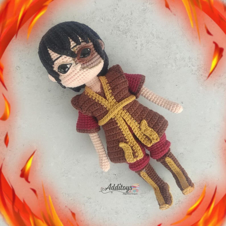 Zuko Crochet Pattern: Avatar Amigurumi Doll (PDF Digital Download) - Etsy