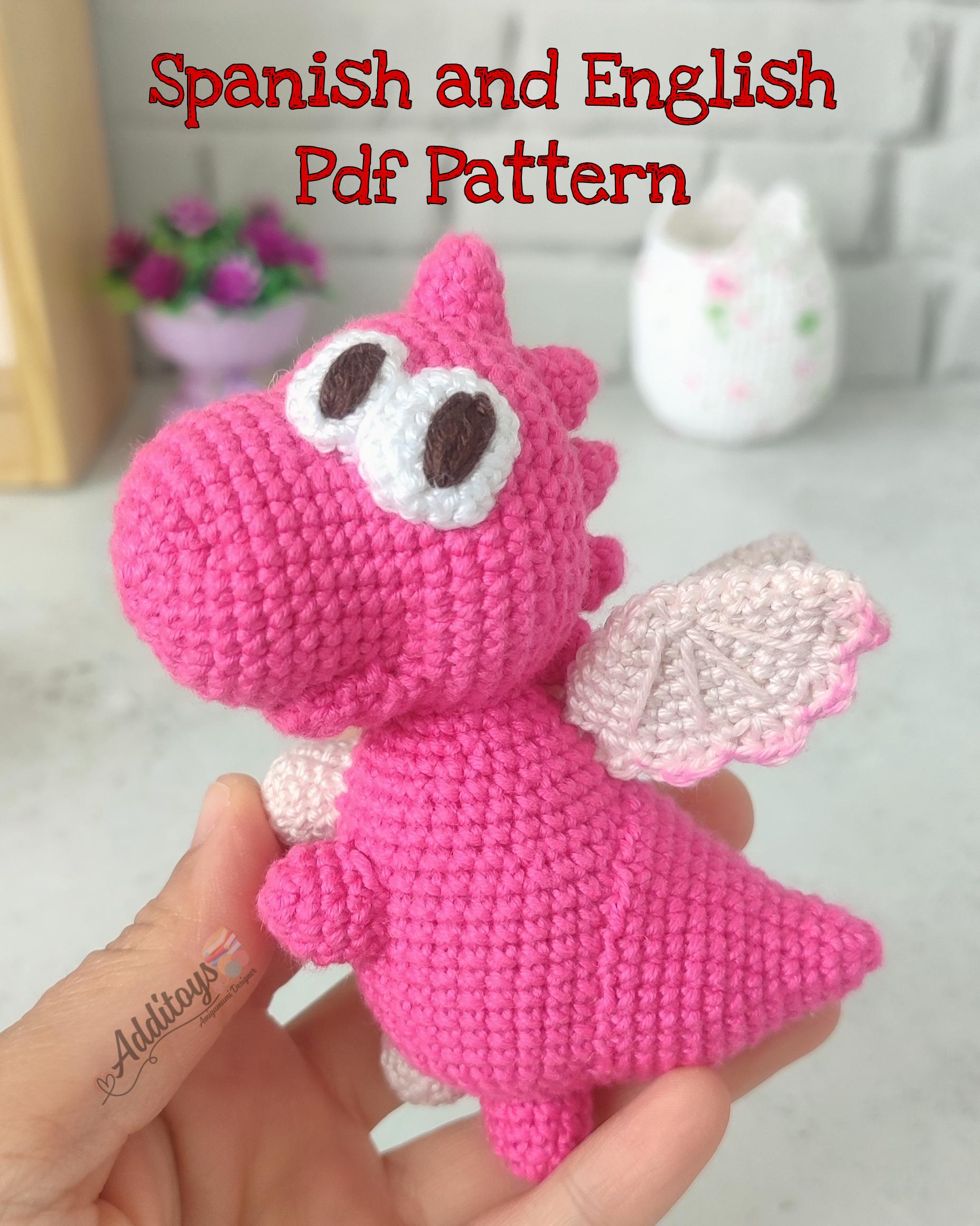 かぎ針編みのドラゴングミおもちゃ - Etsy 日本