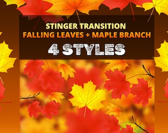 Autumn Fall Leaf Twitch Transition: Animated Stinger (Digital Download)