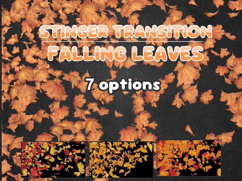 Falling Leaves Stinger Transition for Streamers,obs,twitch,youtube,kick ...