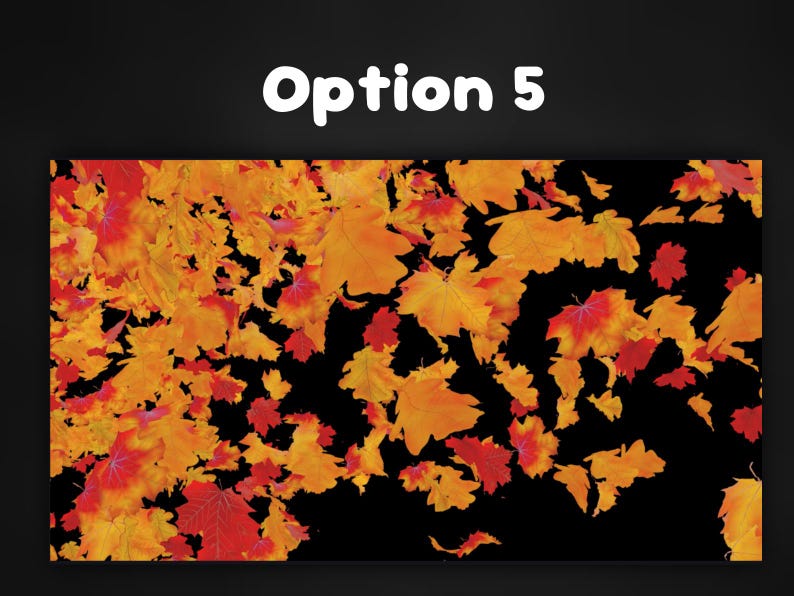 Falling Leaves Stinger Transition for Streamers,obs,twitch,youtube,kick ...