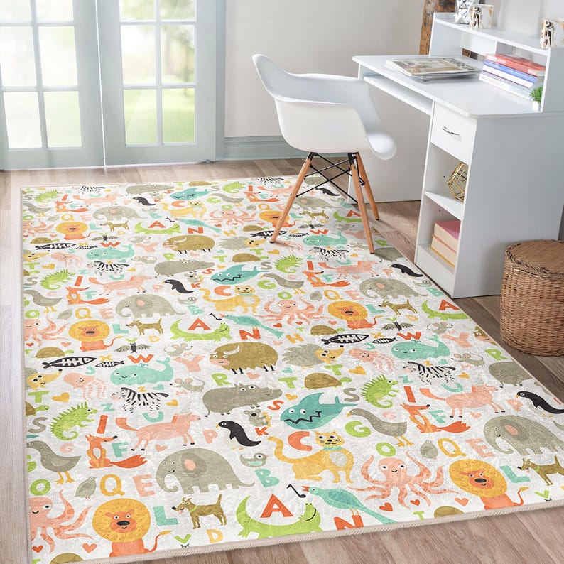 Baby Learning Carpet Runner - ABC Toddler Rug Carpet - Trend Hedgehog Rug