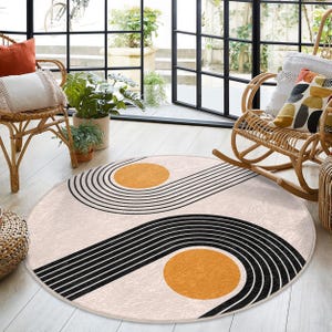 Art Deco Oval Mat Contemporary Round R Modern Oval Mat