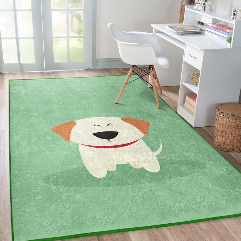 Dog Activity Mat Runner - Toddler Bedroom Carp Carpet - Trend PetThemed Nursery