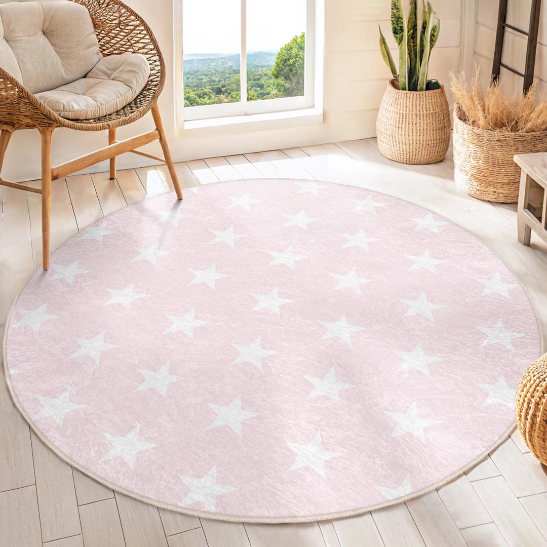 ラグ・カーペット Kyne Stamp Circle Rug by ROOM Pink il_1080xN.6601011043_k5ec.jpg