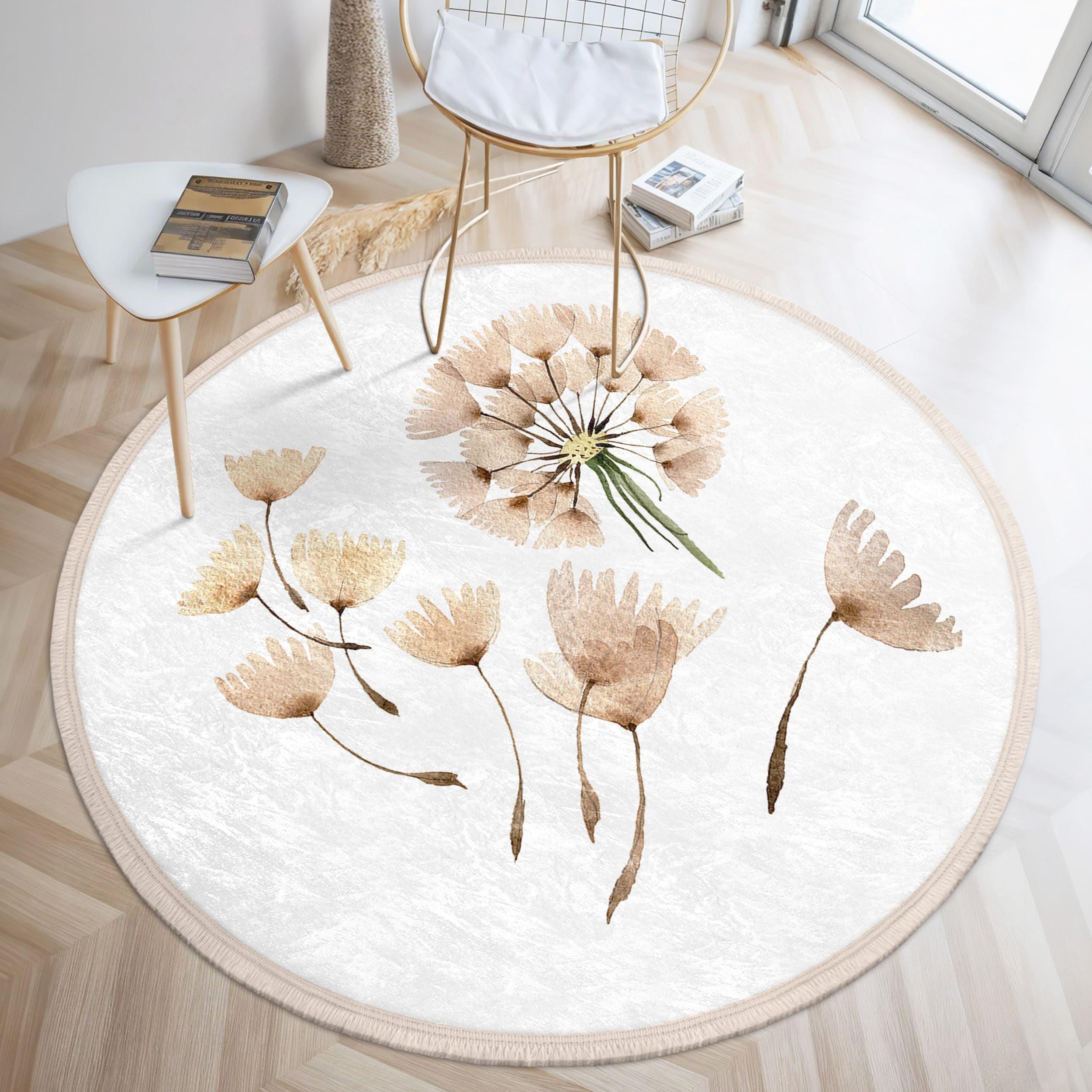 Tapis de sol fleur molletonné bébé enfant bloom house 110 x 110 x 3 cm Rose clair | Leroy Merlin