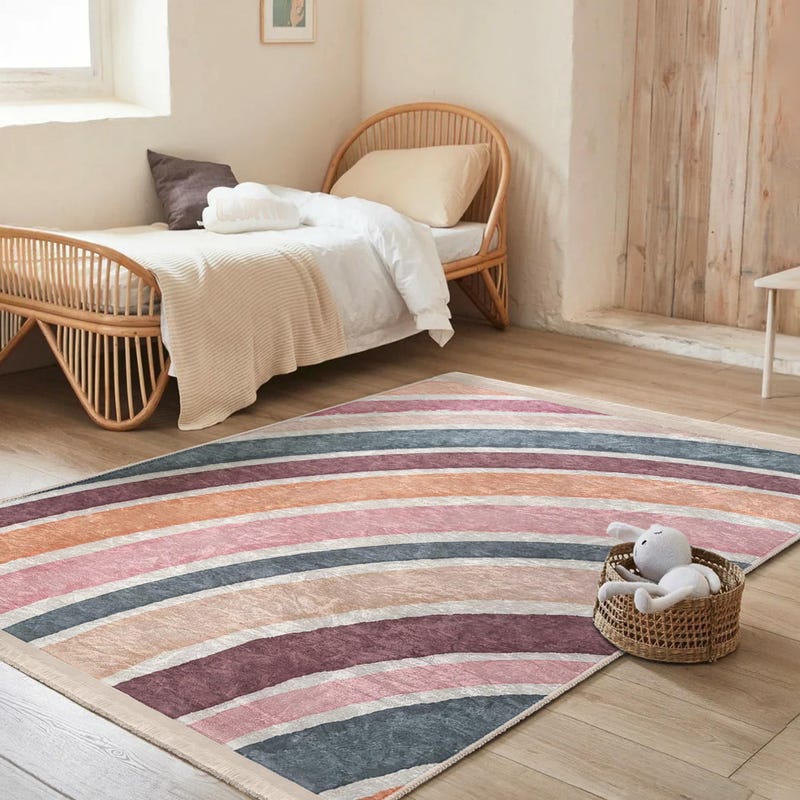 Pastel Stripe Rugs - Etsy UK