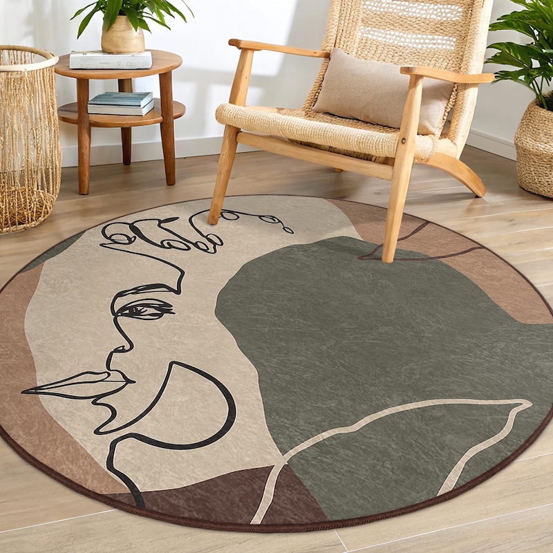 Minimalist Line Art Rug - Etsy