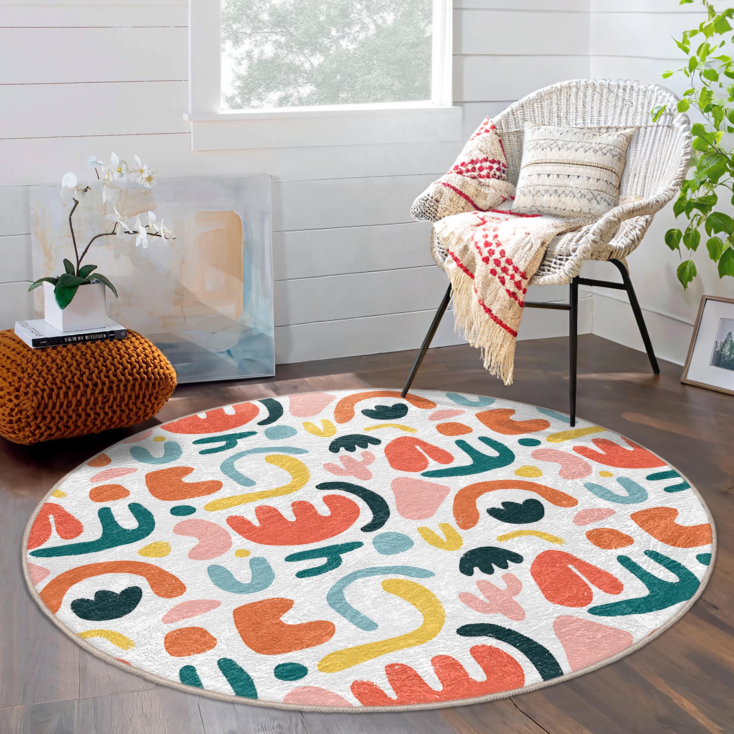 カラフルな幾何学模様キリムラグ カラフルな幾何学模様キリムラグ キリム ラグ 独特な幾何学模様と