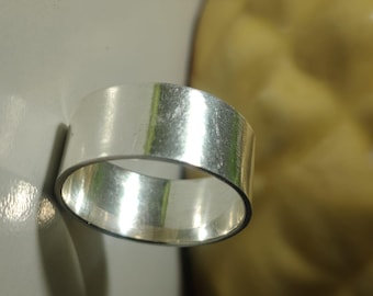 Massiver 925 Sterling Ring 10 mm Bandring in den Größen 1 bis 16 verschiedene Größen erhältlich
