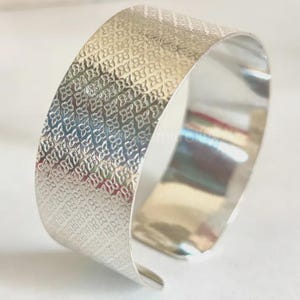 Sterling Silver Boho Wide Cuff Bracelet – Handmade Adjustable Tribal Bangle for Women, Statement Jewelry