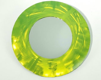 14" Lime Green Accent Wall Mirror