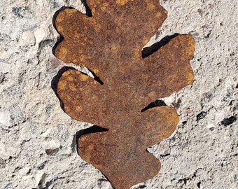 Metal Wall Decor. Gambel Oak Leaf. Cut and textured by hand and hammer.