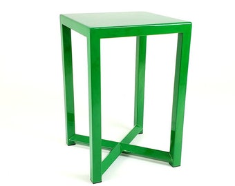 Dark Lime Green Side Table