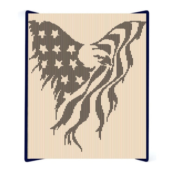 Eagle Flag Cut and Fold Book Pattern