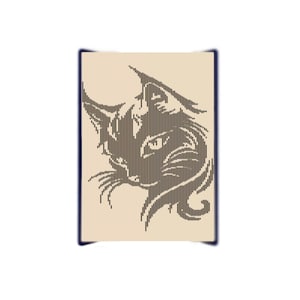 Mystische Katze Cut and Fold Book Pattern