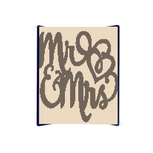 Mr & Mrs Cut and Fold Book Pattern
