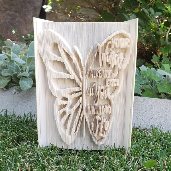 Butterfly Wings Cut and Fold Book Pattern