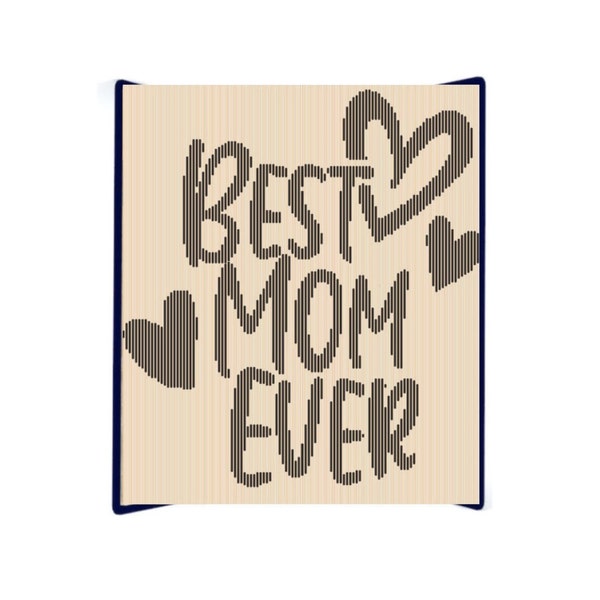 Best Mom Ever Cut and Fold Book Pattern