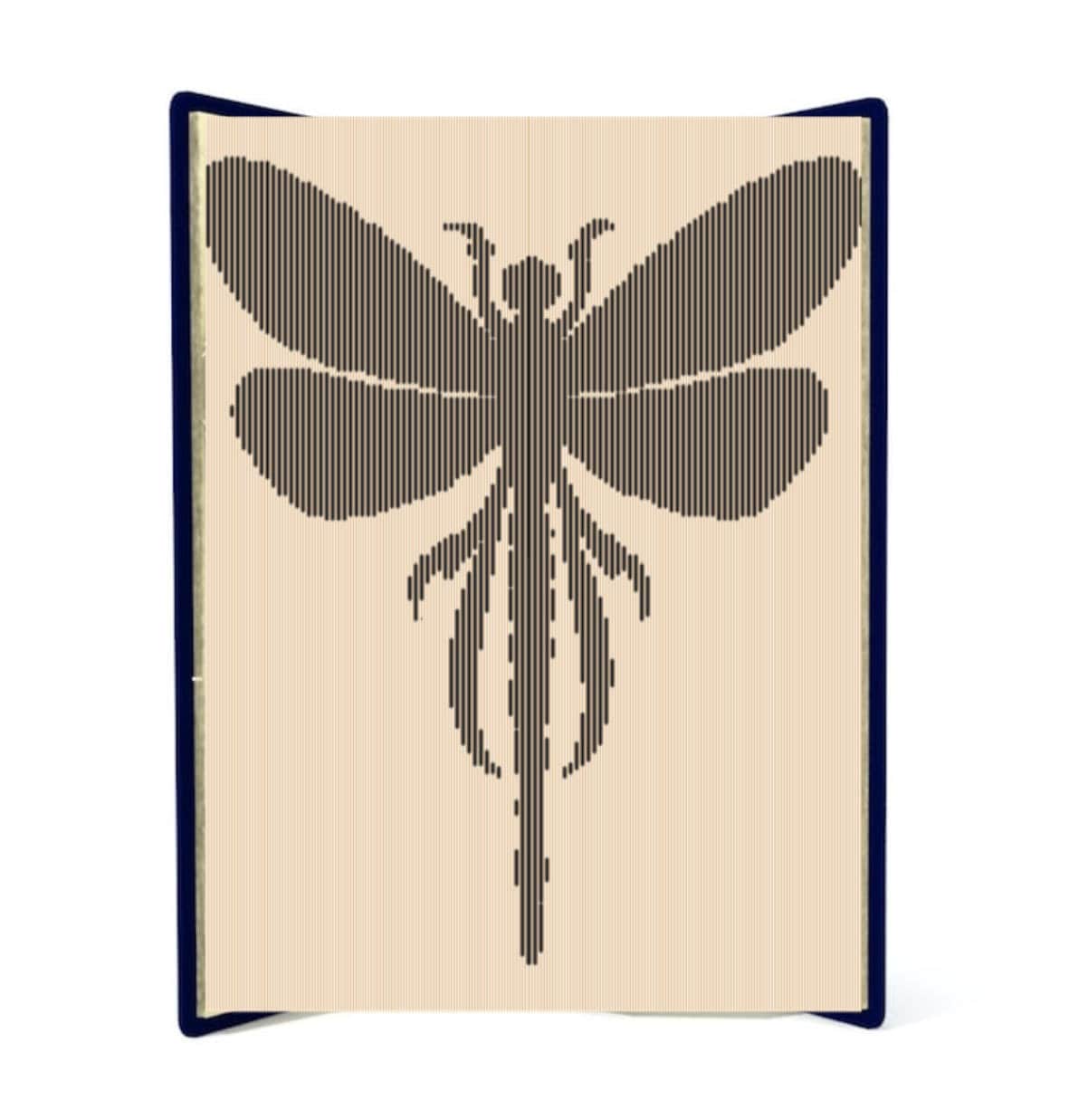 Dragonfly Cut and Fold Book Pattern - Etsy