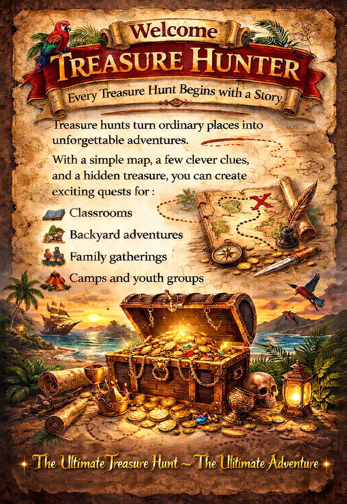 Create Your Own Treasure Hunt Adventure - Etsy