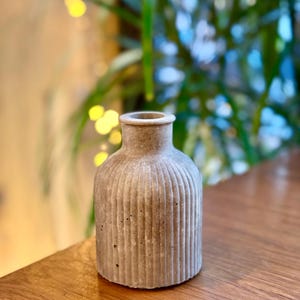 Minimalist Concrete Vase – Modern Decorative Gift