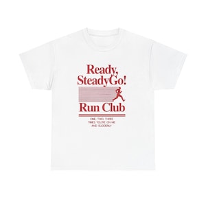Ready Steady Go Run Club T-Shirt | Harry Styles Run Club Tee, Harry Styles Merch image 1