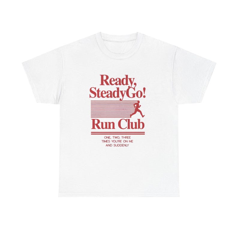 Ready Steady Go Run Club T-Shirt | Harry Styles Run Club Tee, Harry Styles Merch image 1