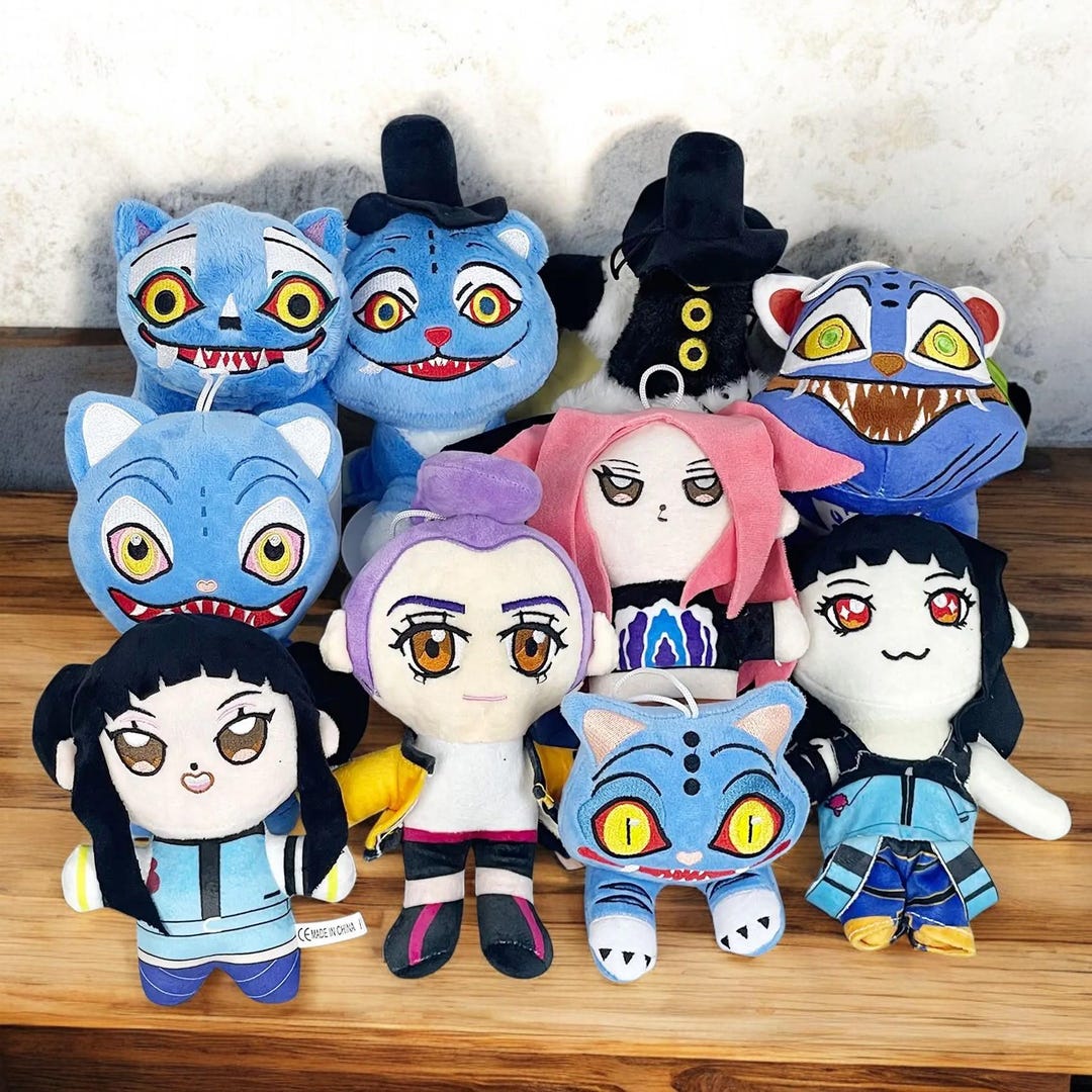 Demon Riley Plush New K-pop Demon Hunters Anime Plush | Rumi Mira Zoey Monster Hunt Dolls ...