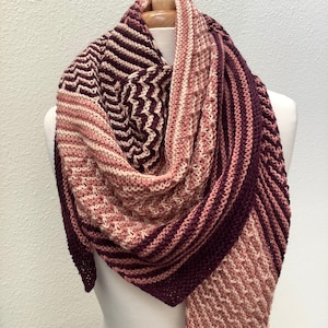 Horizon Sunset Knit Shawlette - PDF Pattern