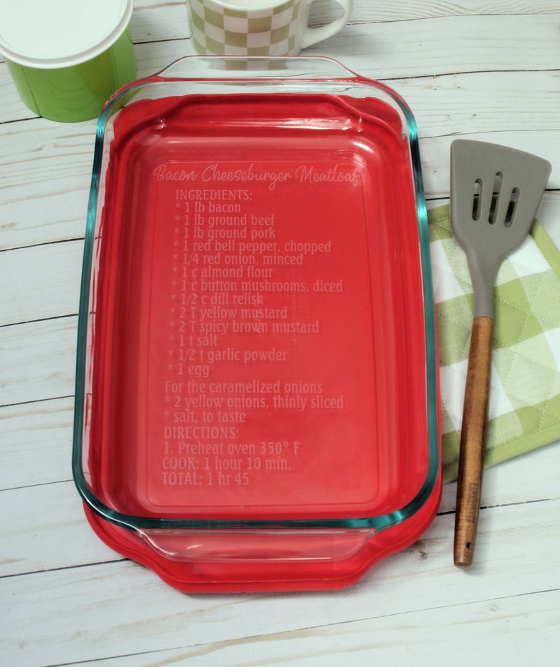 Personalized Casserole Dish 9X13 Favorite Recipe Pan Custom Etsy