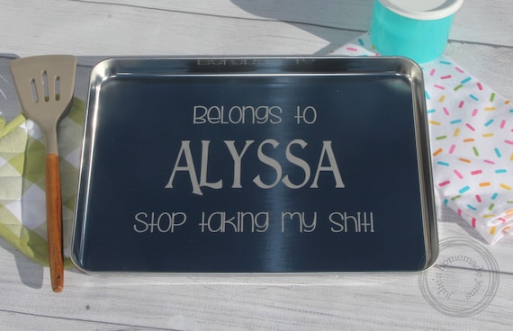 Engraved Cookie Sheet, Personalized Aluminum Baking Sheet, Engraved Sheet  Pan, Custom Cookie Pan, Sheet Tray, Oven Baking Pan, Baker Gift 