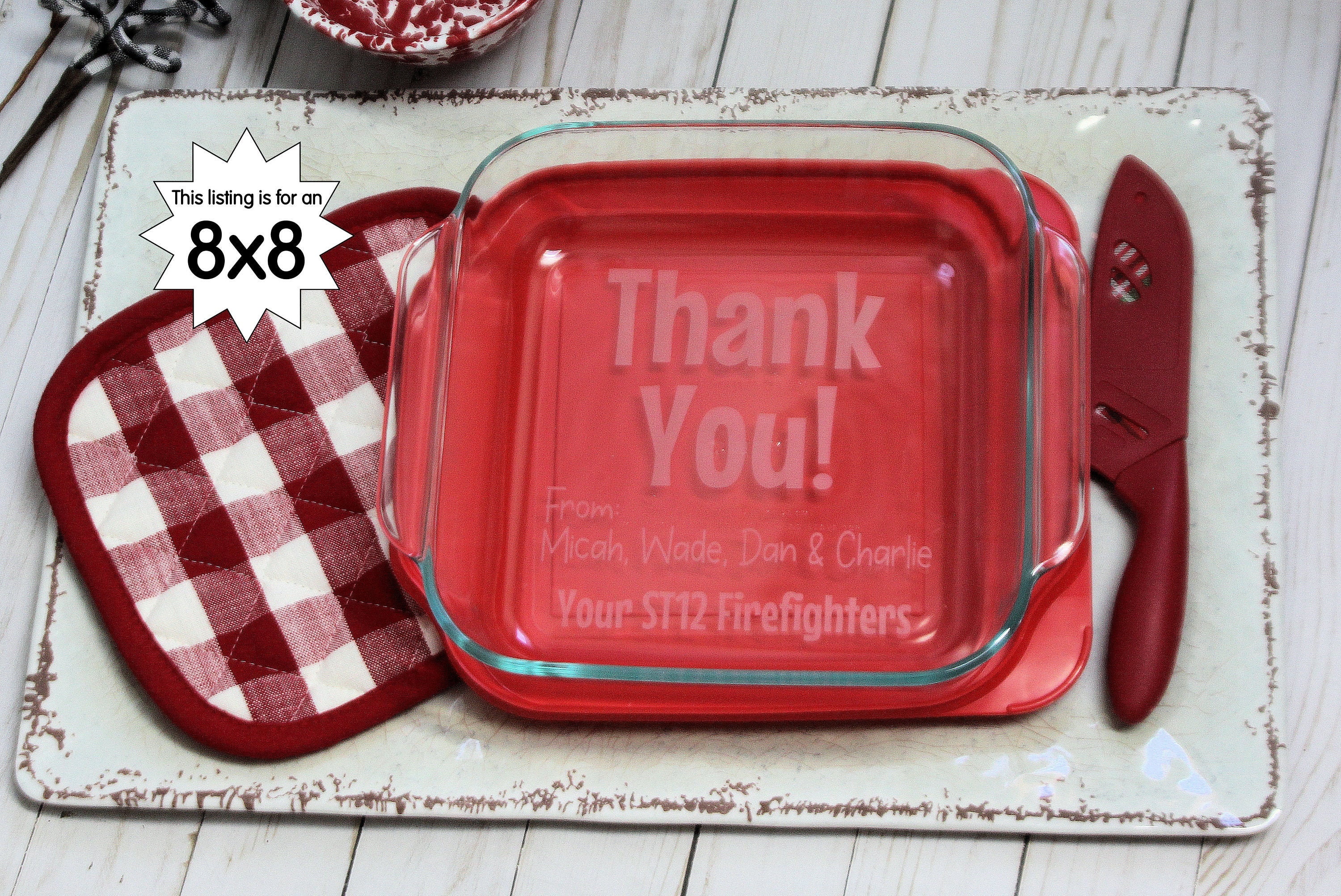 Personalized Casserole Dish, Thank You Gift, Custom Engraved, Gift for  Baker Custom, Bridal Shower Gift, Listing Not for a Custom Recipe 