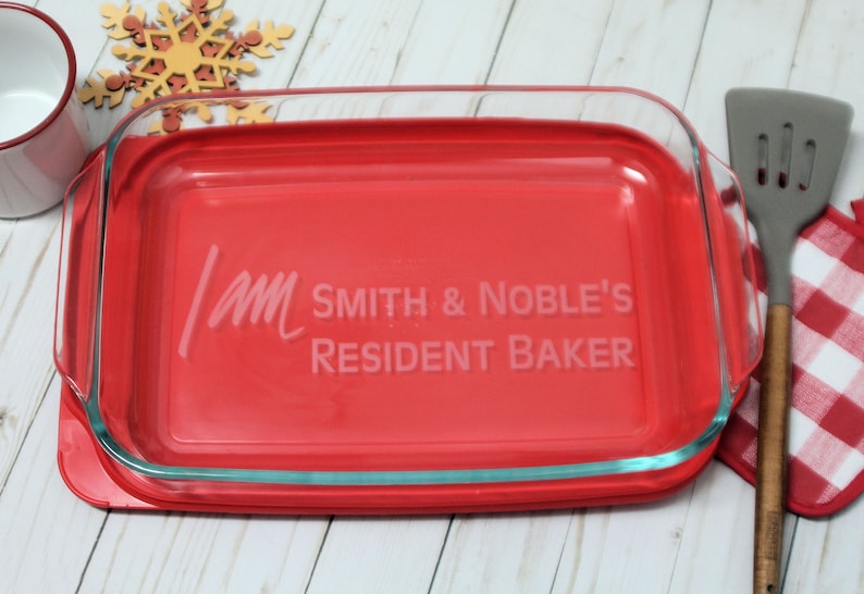 Personalized Casserole Dish You Choose Your Wording Custom Etsy
